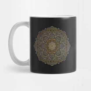 Gold circular pattern Mug